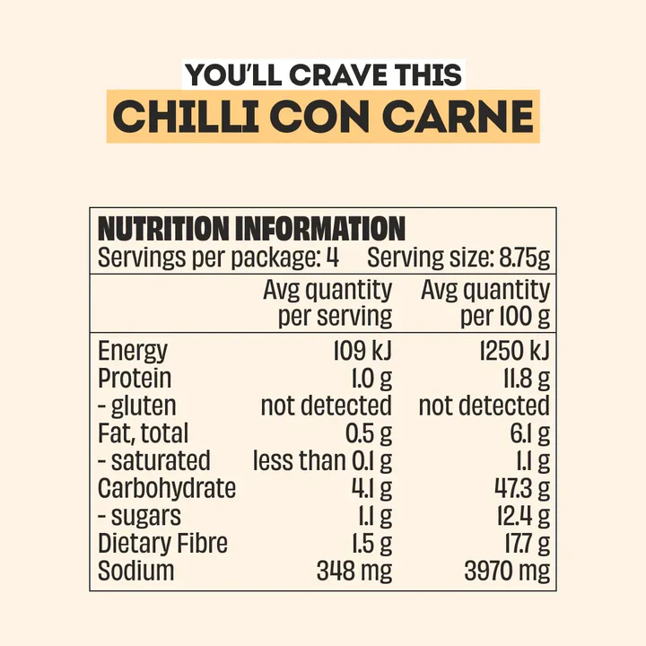 Mingle Recipe Base - Chilli Con Carne 35g - Image 6