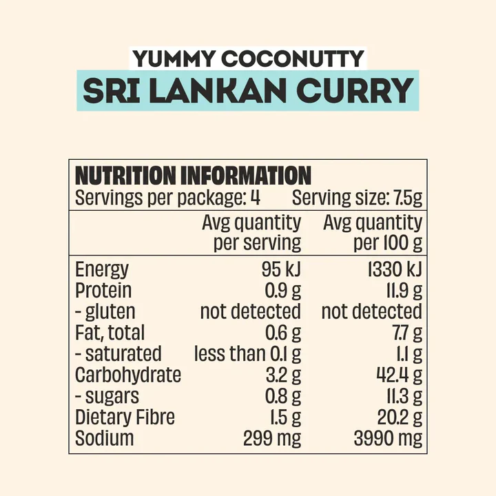 Mingle Recipe Base - Sri Lankan Curry 30g - Image 6